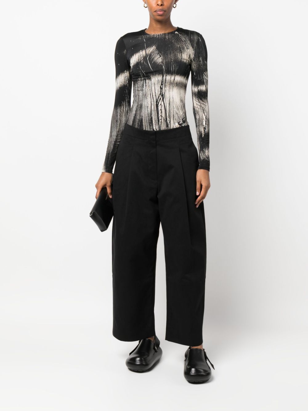 Studio Nicholson STUDIO NICHOLSON- Wide Leg Cropped Trousers