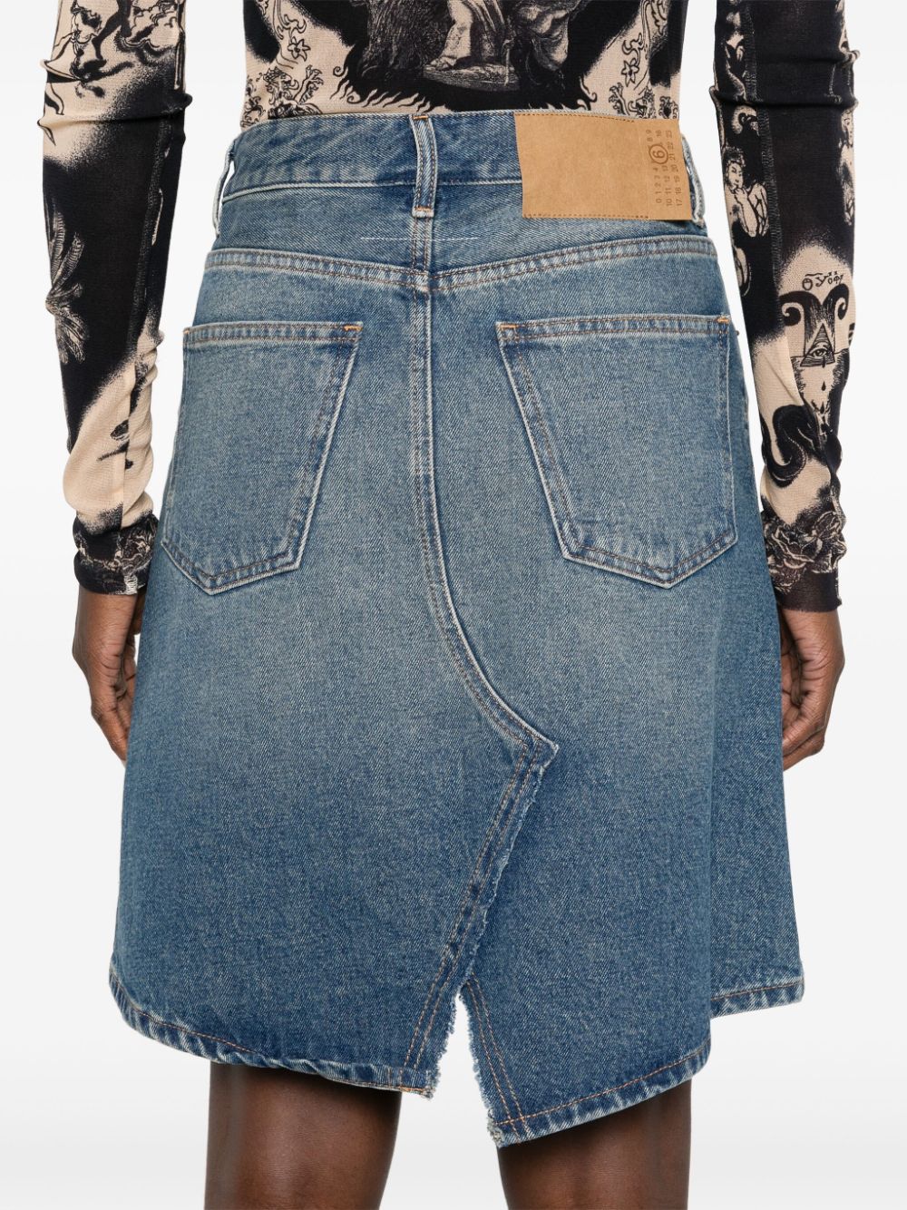 MM6 Maison Margiela MM6 MAISON MARGIELA- Denim Midi Skirt