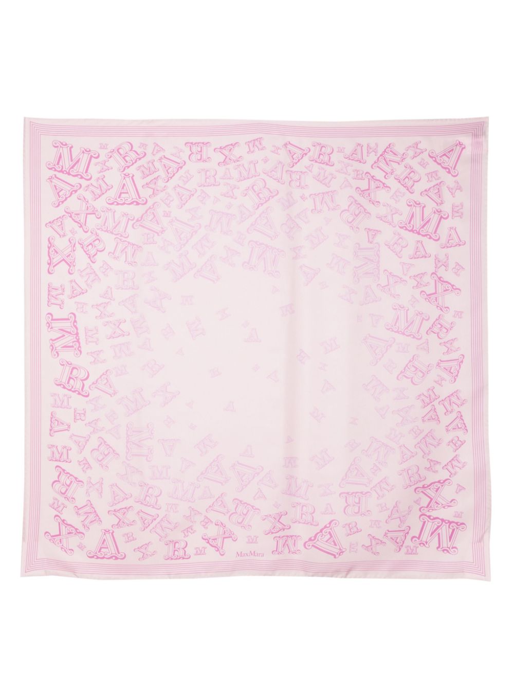 Max Mara MAX MARA- Allover Logo Silk Foulard