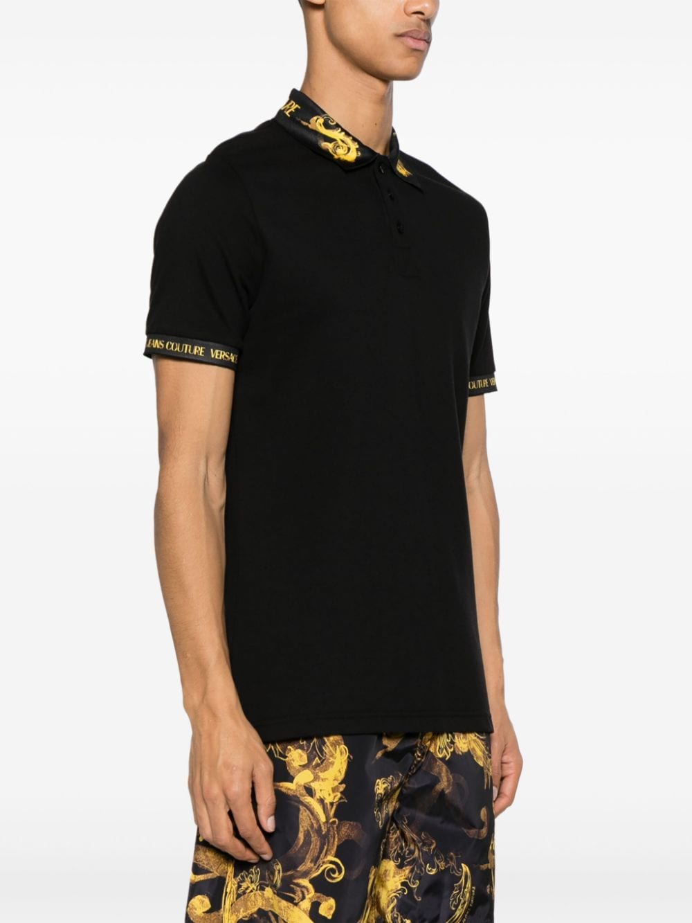 Versace Jeans Couture VERSACE JEANS COUTURE- Cotton Polo Shirt With Logo