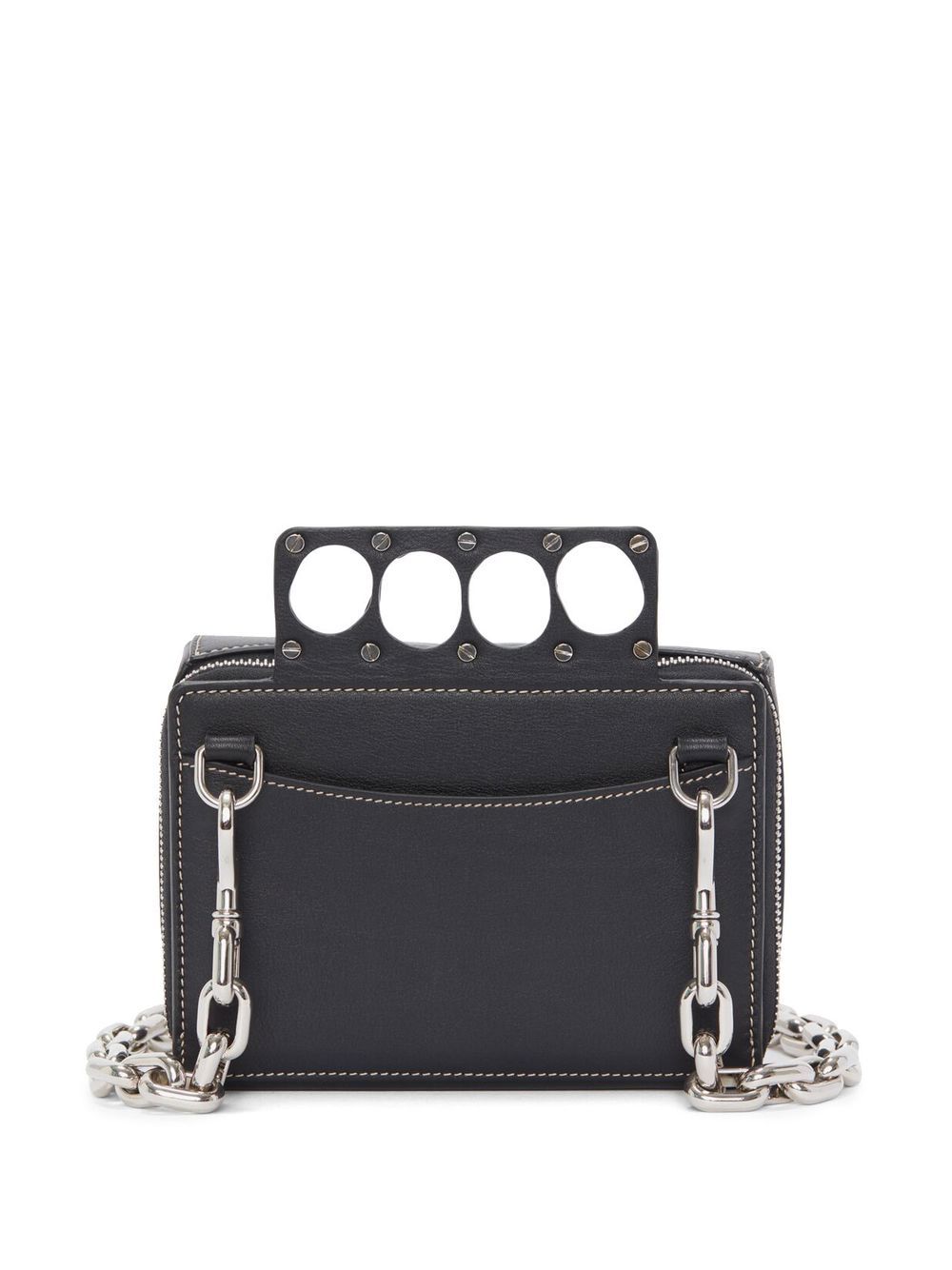 Alexander McQueen ALEXANDER MCQUEEN- Grip Mini Leather Crossbody Bag