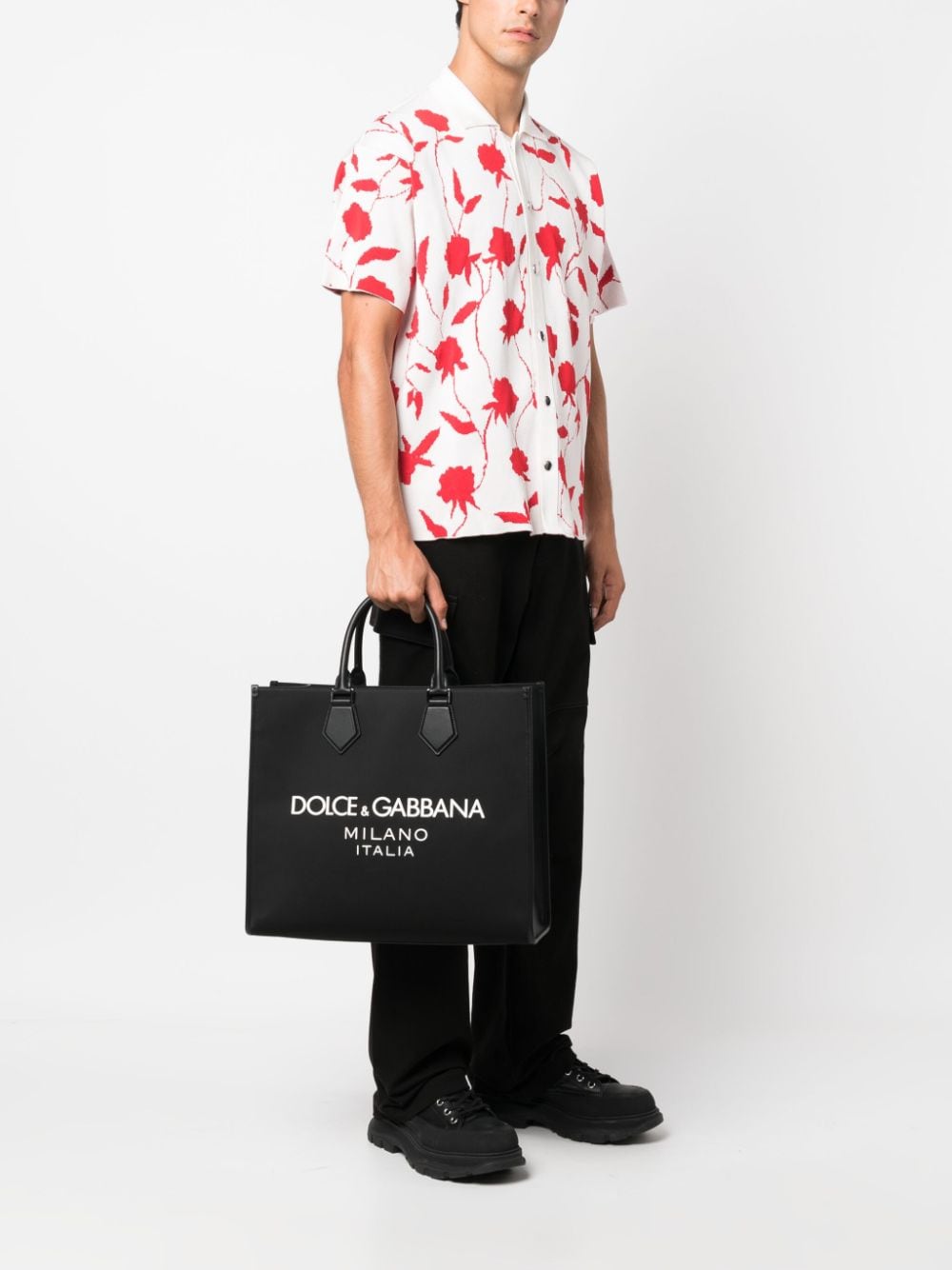 Dolce & Gabbana DOLCE & GABBANA- Logo Nylon Tote Bag