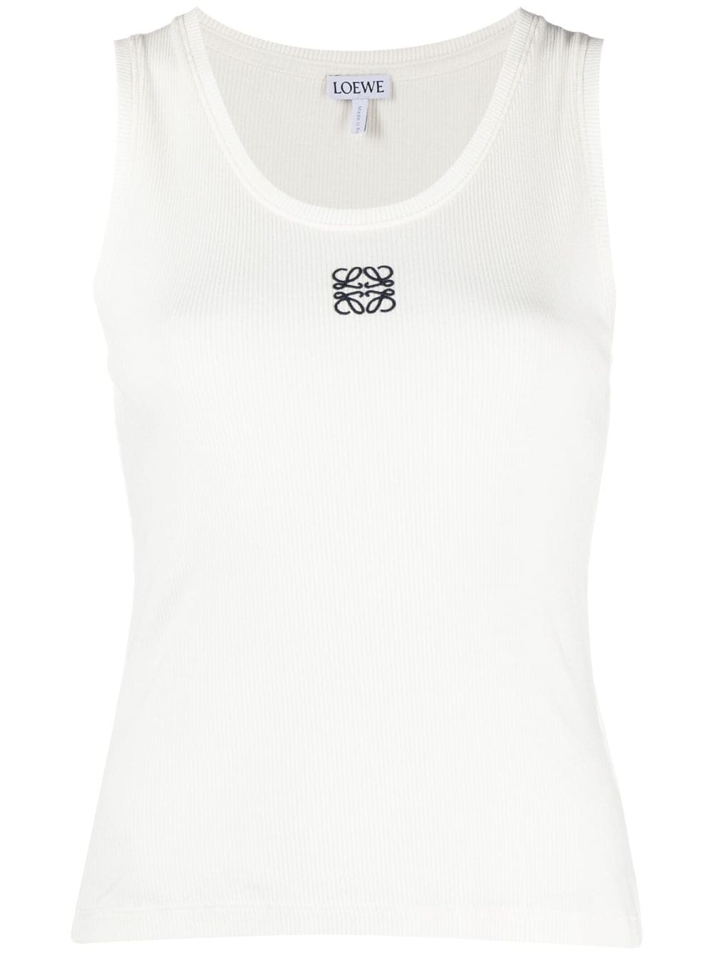 Loewe LOEWE- Anagram Ribbed Cotton Tank Top