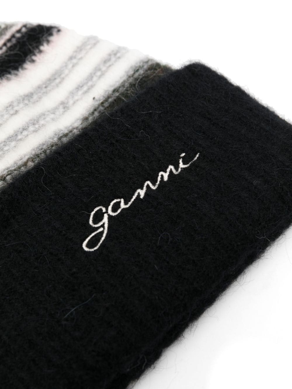 Ganni GANNI- Striped Wool Beanie