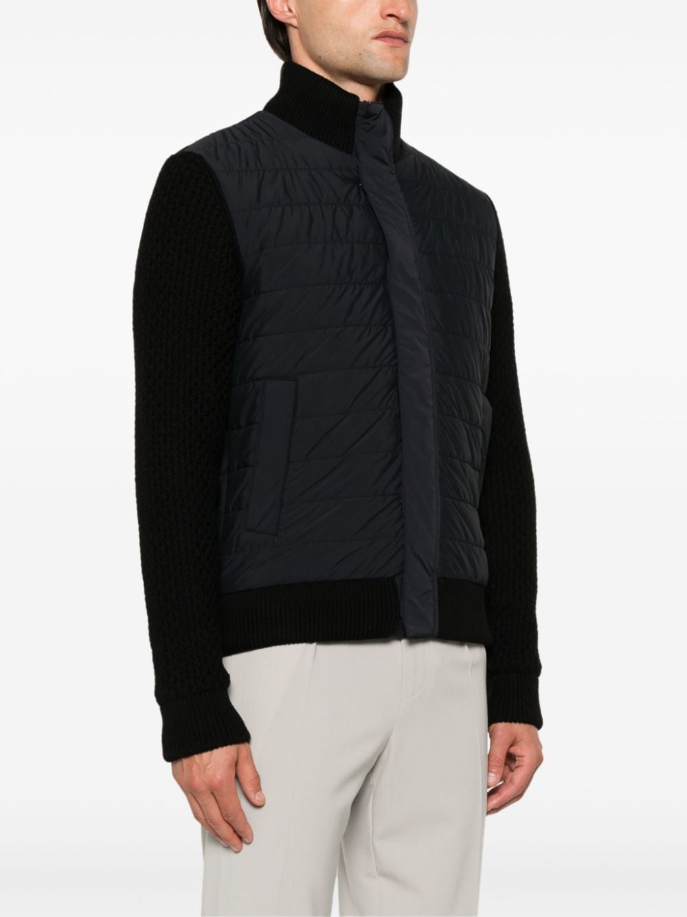 Herno HERNO- Nylon And Wool Bomber Jacket