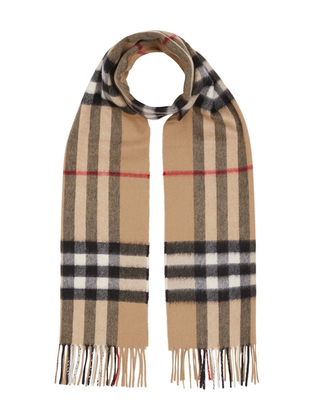 Burberry BURBERRY- Check Motif Cashmere Scarf