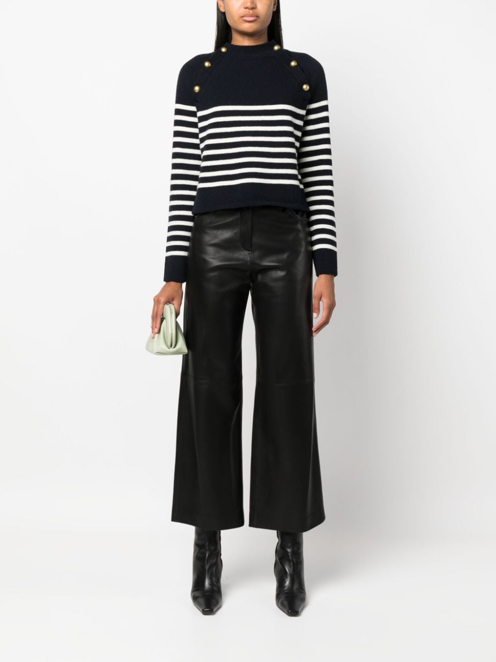 Ermanno ERMANNO- Wool Striped Sweater
