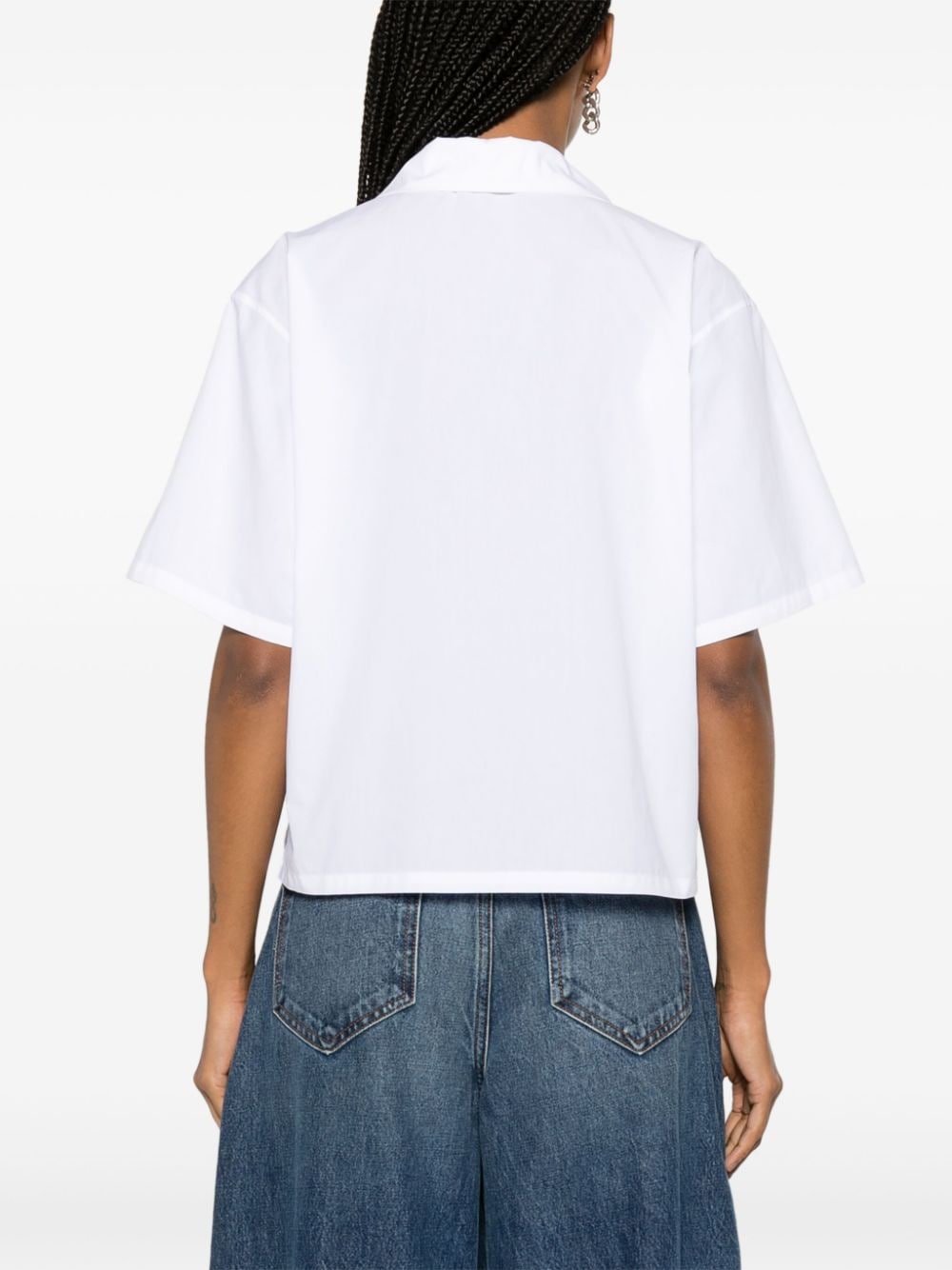 Kenzo KENZO- Boke Flower Cotton Cropped Shirt