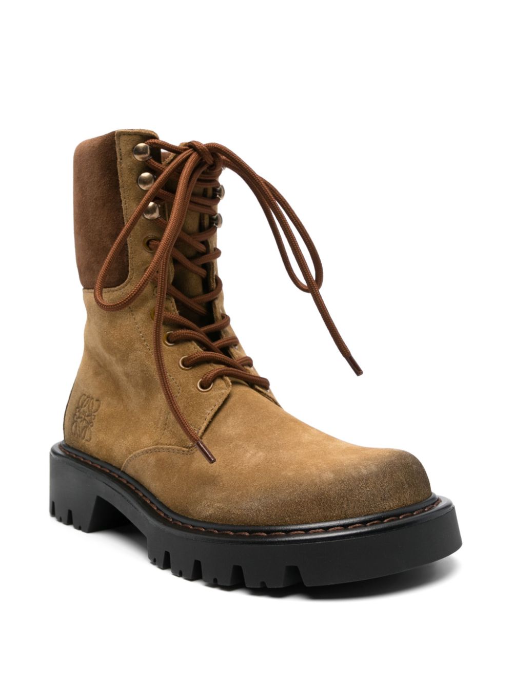 Loewe LOEWE- Sierra Leather Combat Boots