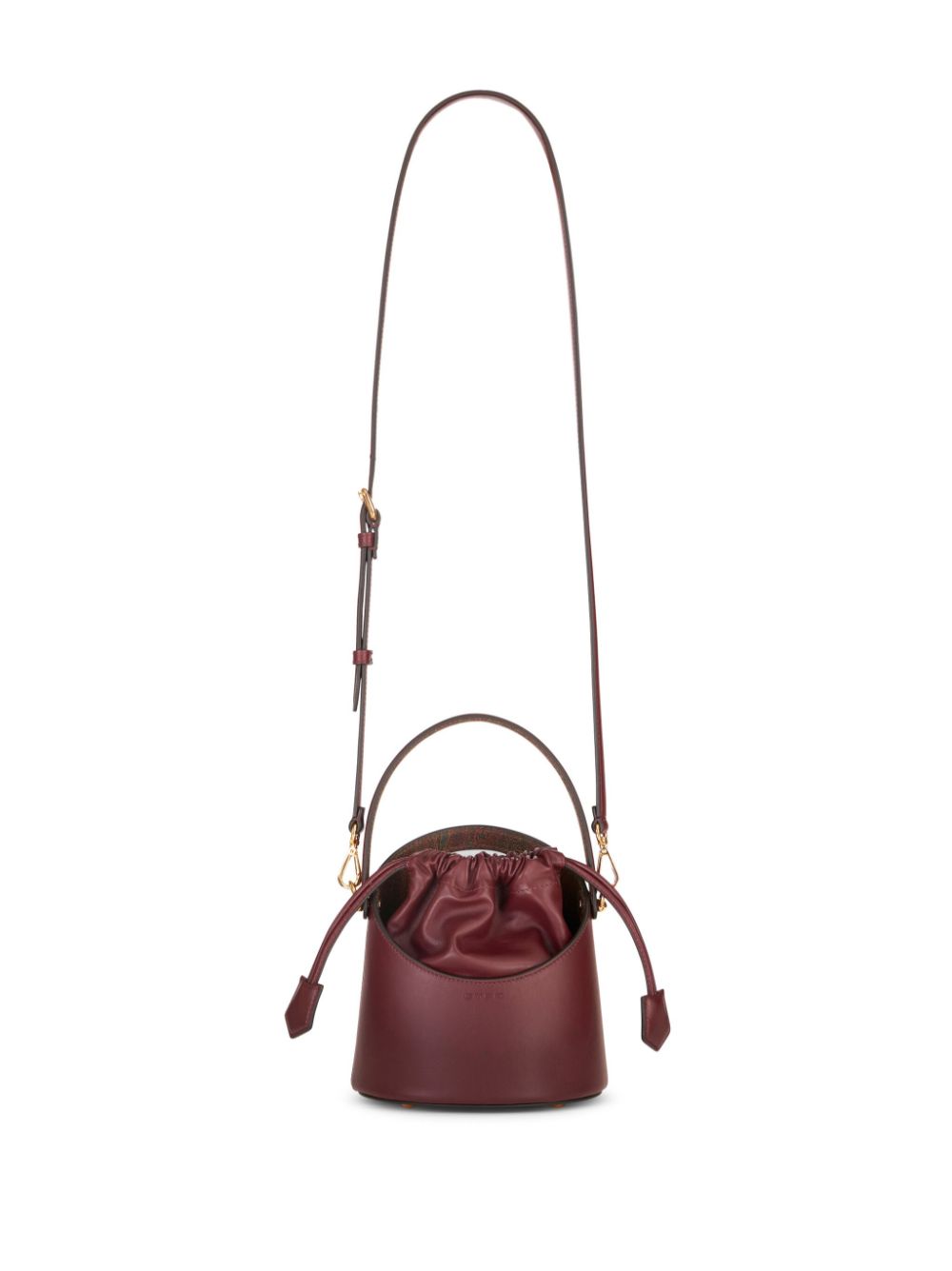 Etro ETRO- Saturno Mini Leather Bucket Bag