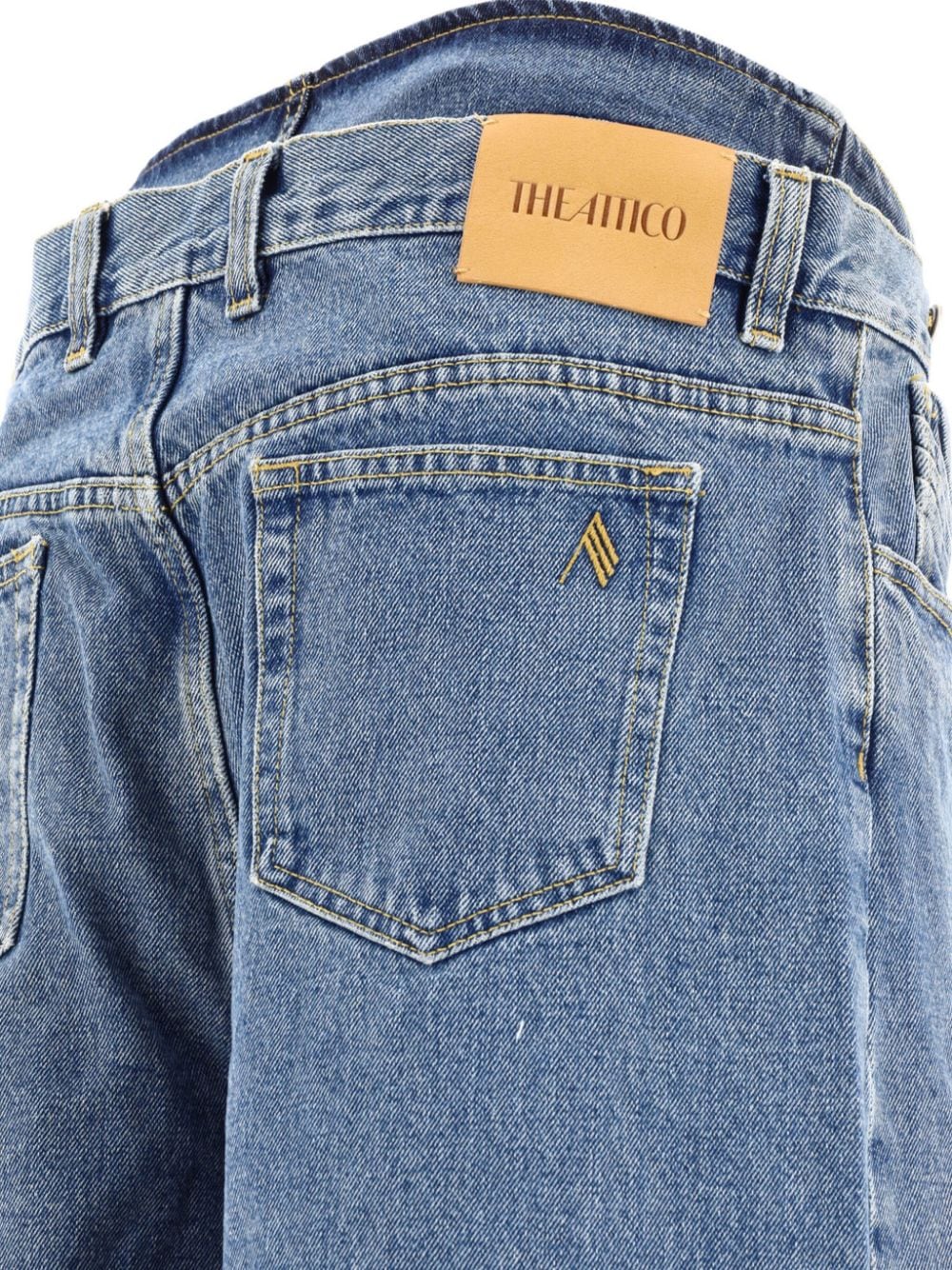 The Attico THE ATTICO- Wide-leg Denim Cotton Jeans