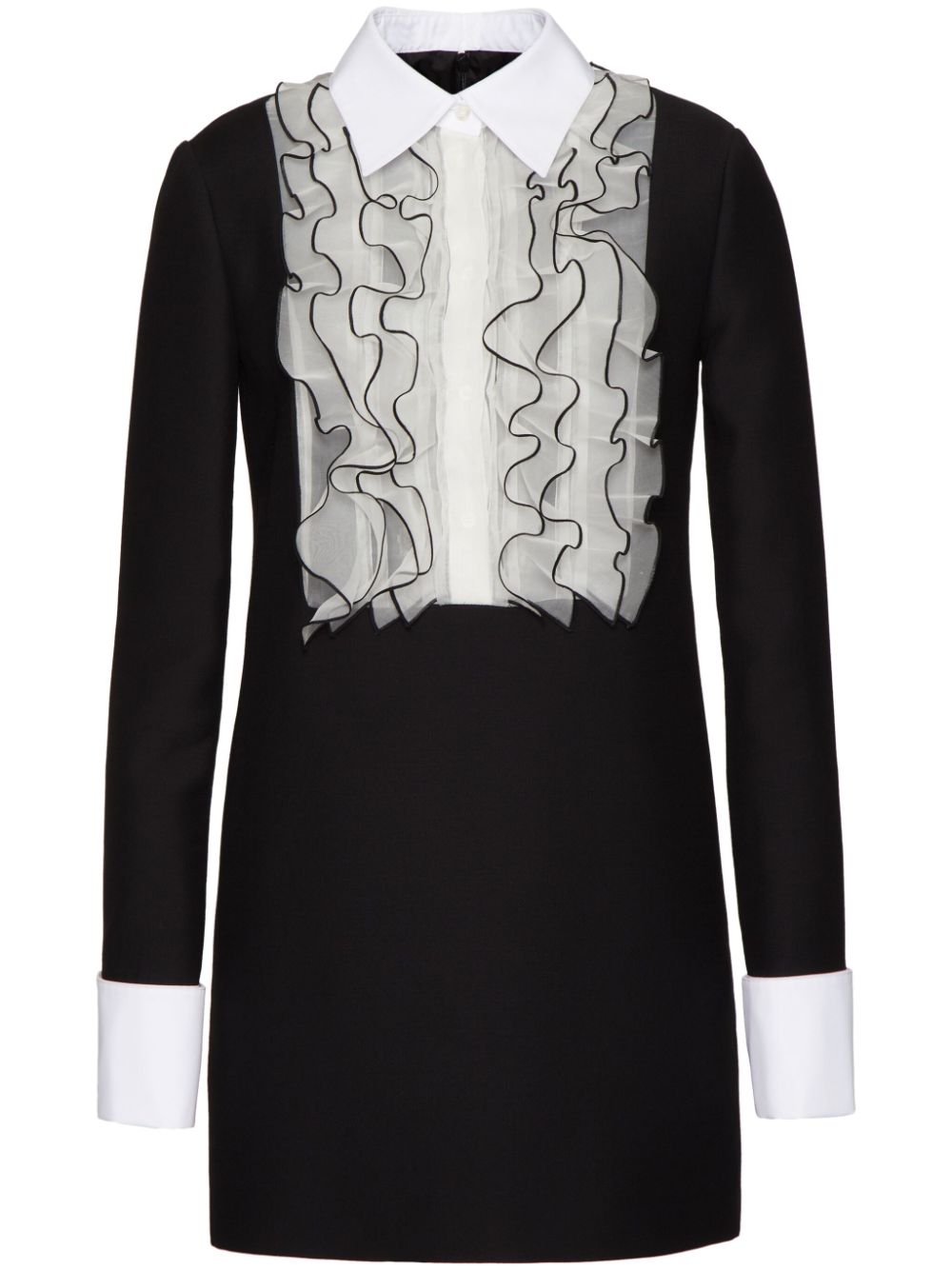 Valentino VALENTINO- Wool Adn Silk Blend Mini Dress