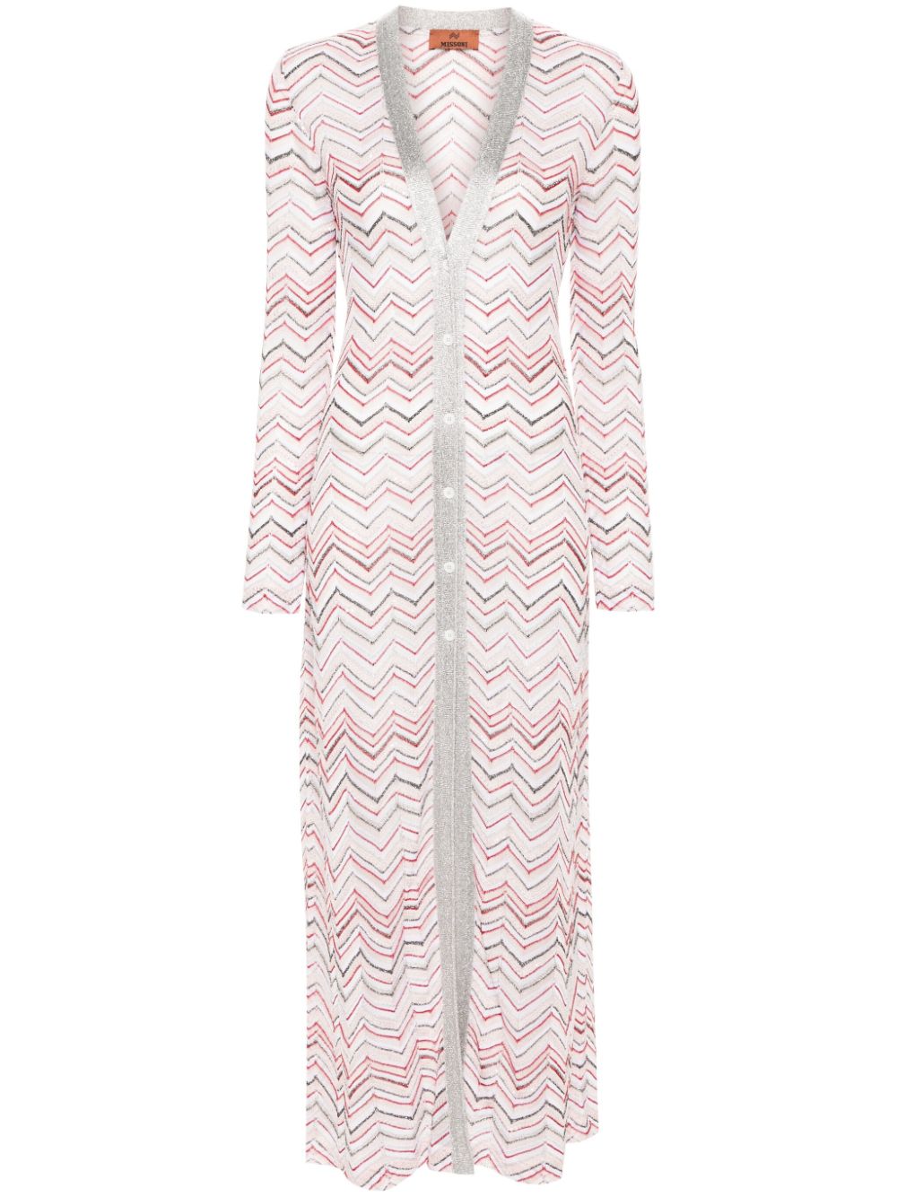 Missoni MISSONI- Zigzag Pattern Long Cardigan