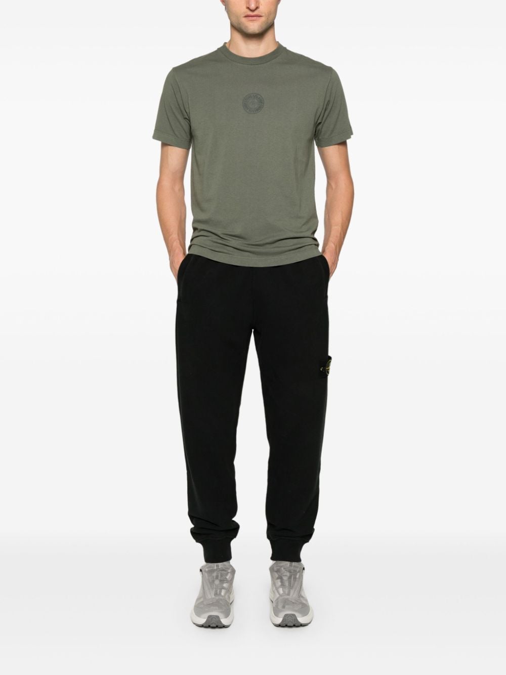 Stone Island STONE ISLAND- Logo Cotton Sweatpants