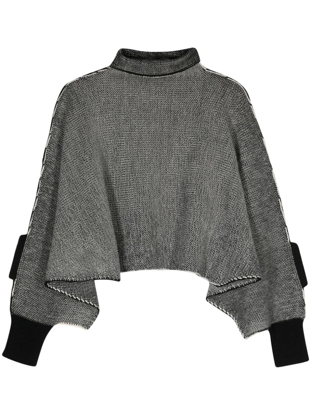 Issey Miyake ISSEY MIYAKE- Wool Turtleneck Sweater