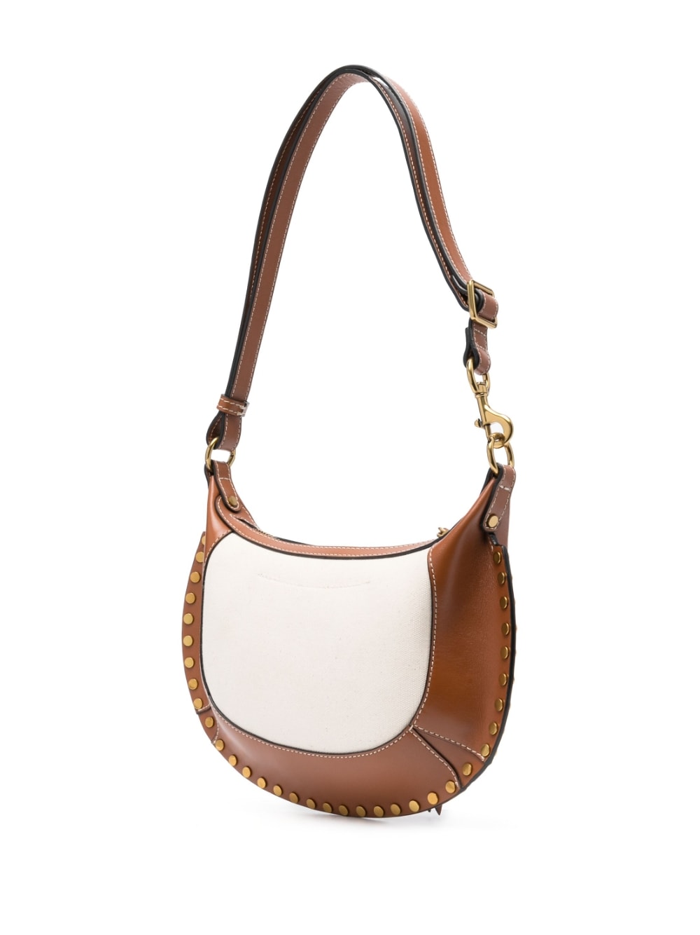 Isabel Marant ISABEL MARANT- Oskan Moon Leather And Cotton Shoulder Bag