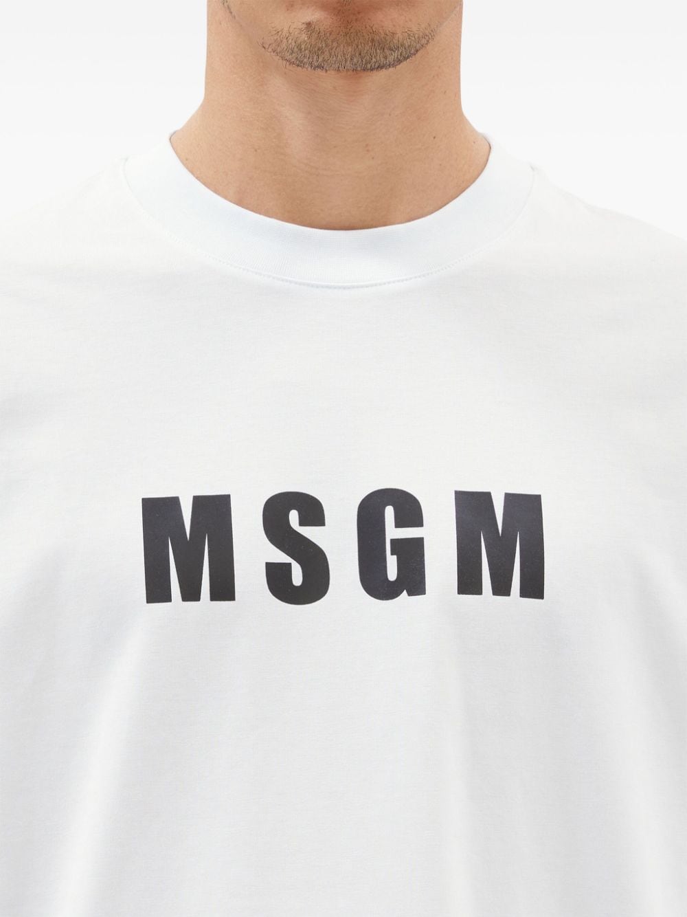 Msgm MSGM- Cotton T-shirt With Logo