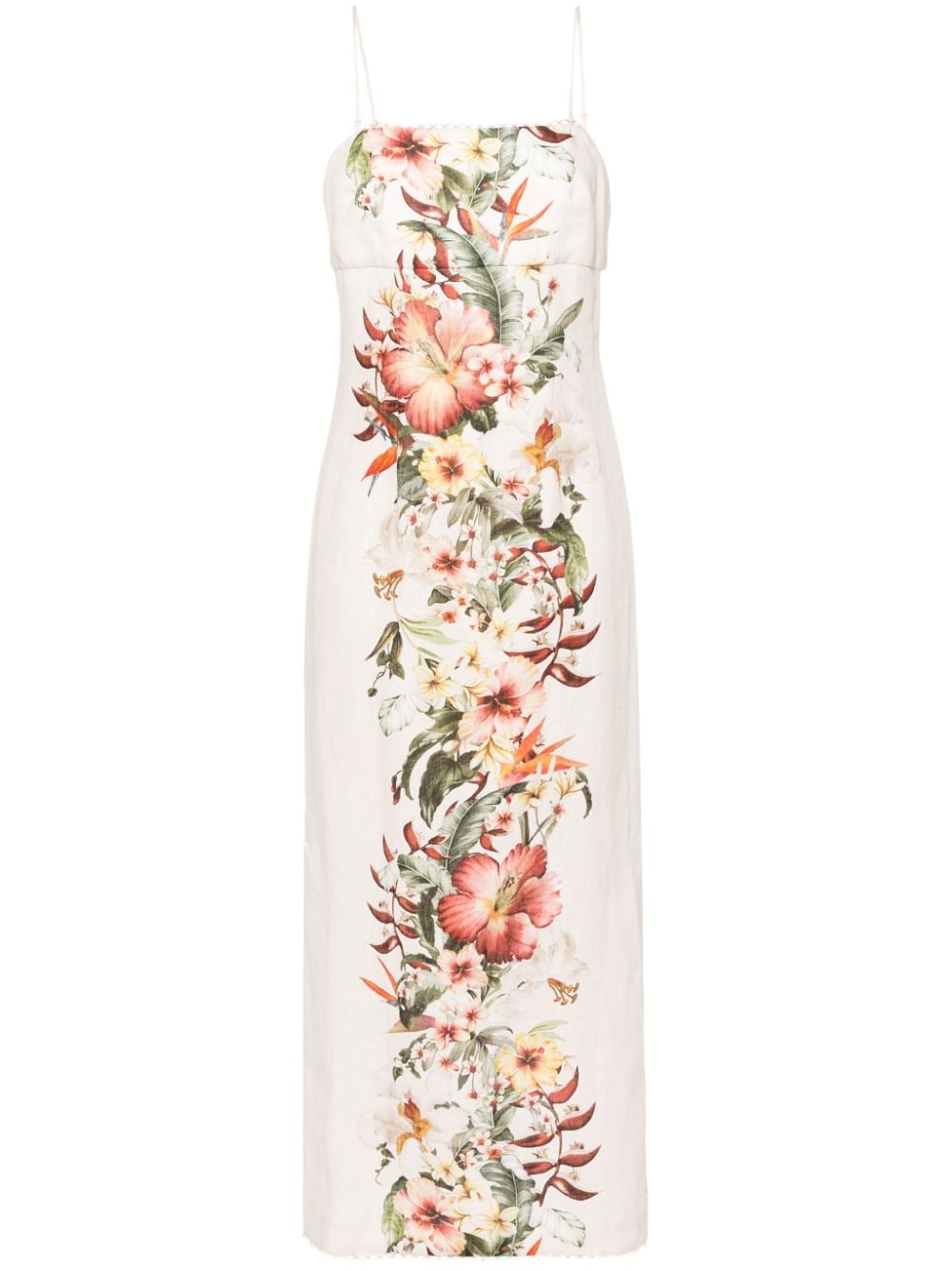 Zimmermann ZIMMERMANN- Floral Print Linen Pencil Dress