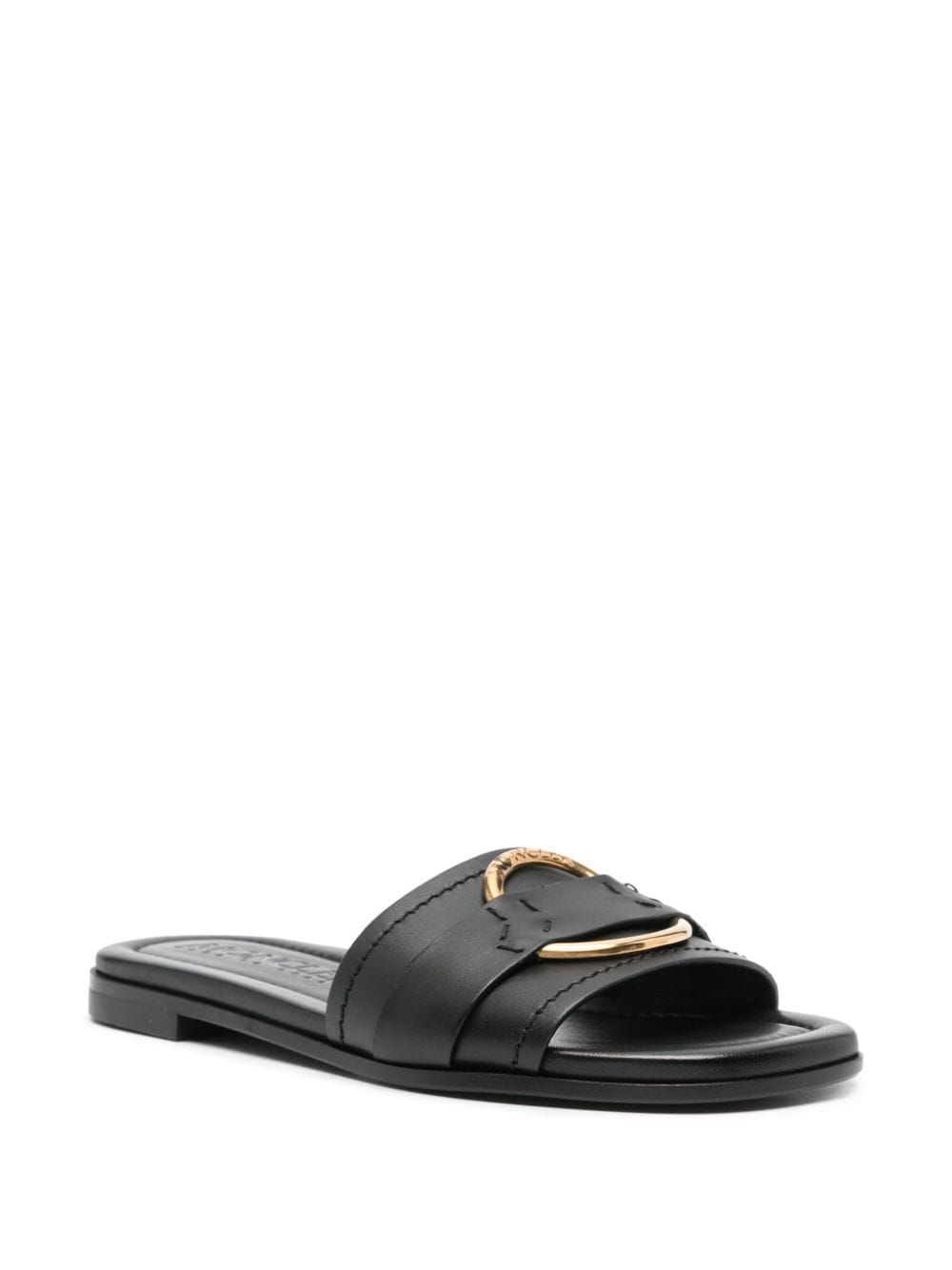 Moncler MONCLER- Bell Leather Flat Sandals