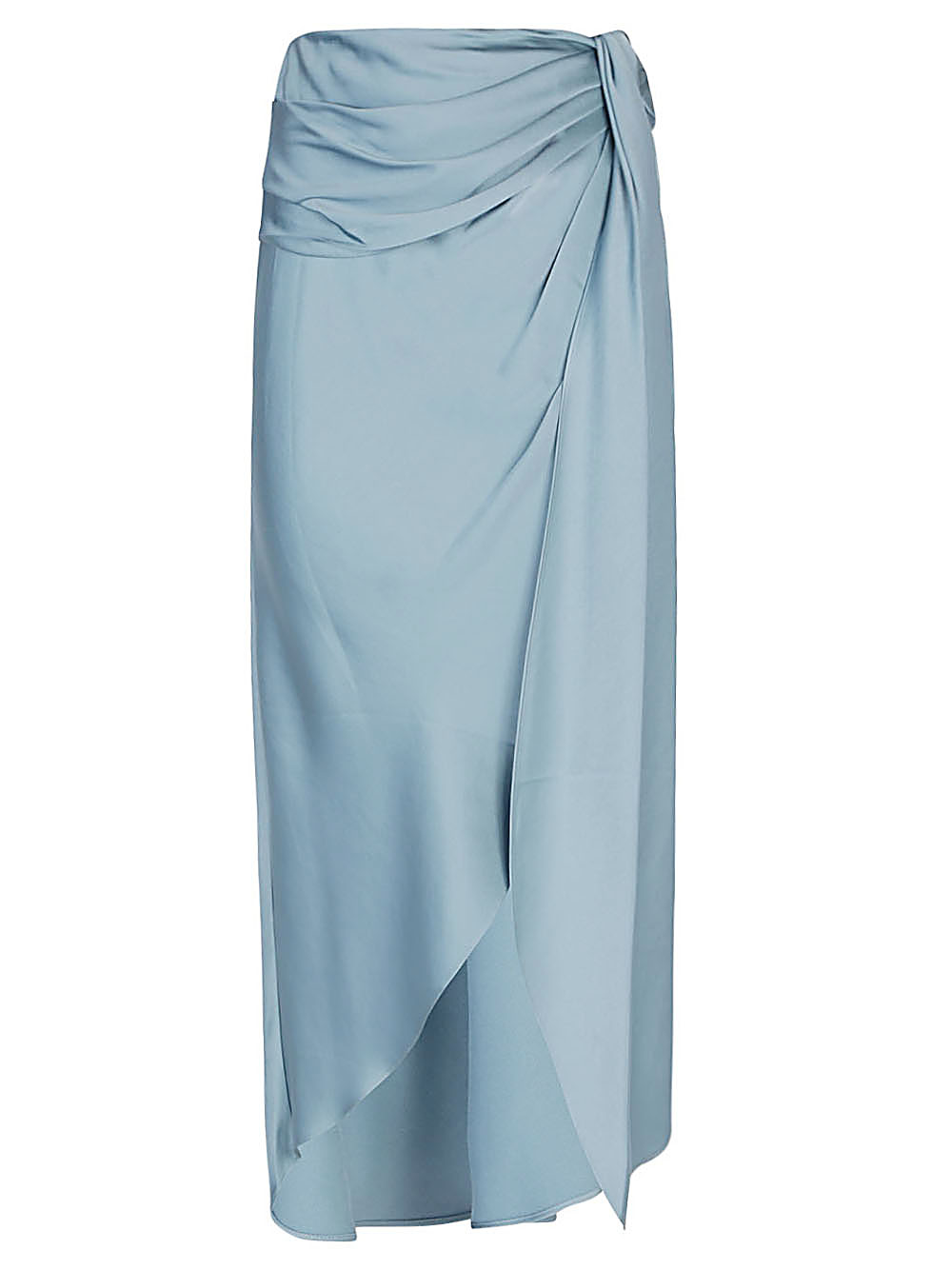 Jonathan Simkhai JONATHAN SIMKHAI- Elisabetta Draped Satin Midi Skirt