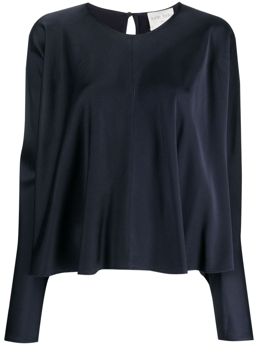 Forte Forte FORTE FORTE- Silk Satin Roundneck Shirt