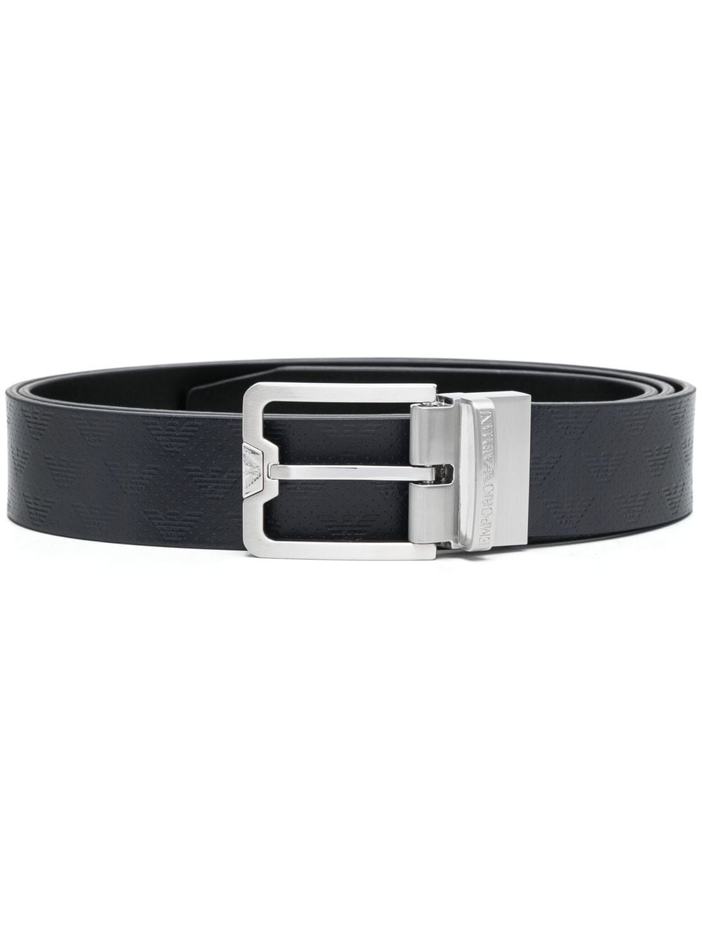 Emporio Armani EMPORIO ARMANI- Logo Leather Belt