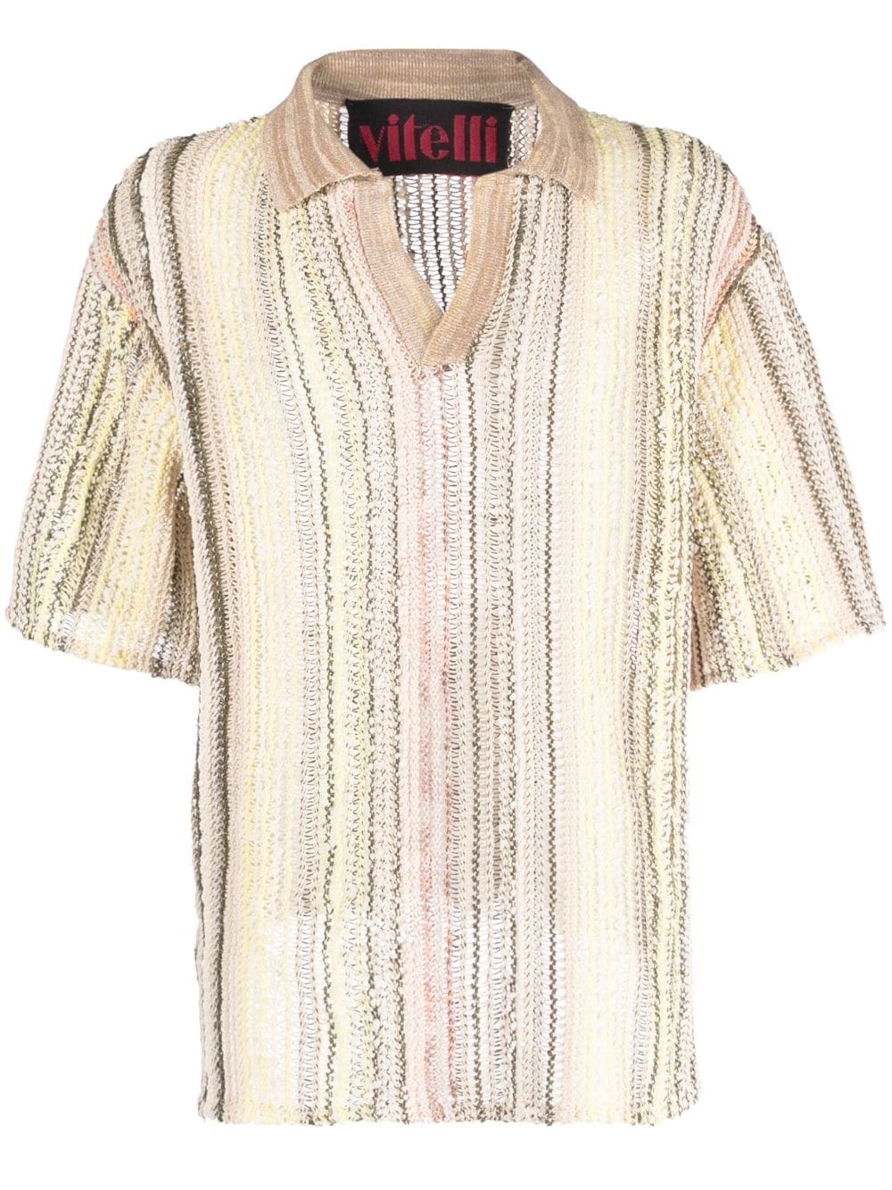 Vitelli VITELLI- Linen Blend Cotton Polo Shirt