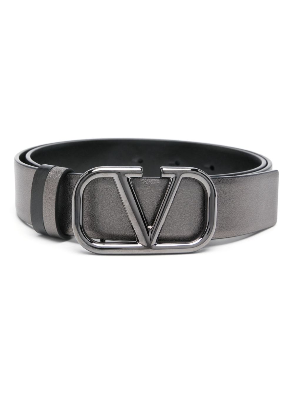 VALENTINO GARAVANI VALENTINO GARAVANI- Vlogo Signature Reversible Leather Belt