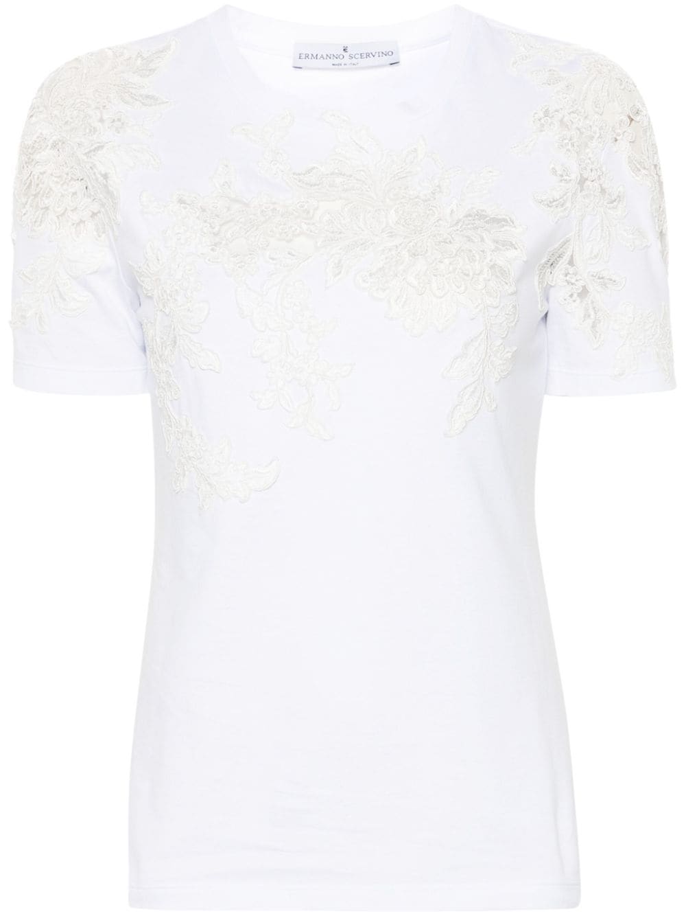 Ermanno Scervino ERMANNO SCERVINO- Embroidered Cotton T-shirt