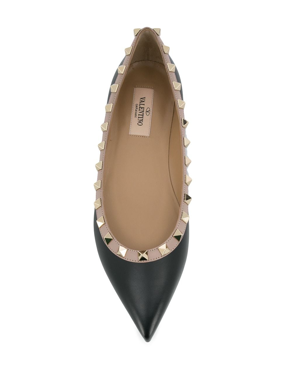 VALENTINO GARAVANI VALENTINO GARAVANI- Rockstud Leather Ballet Flats