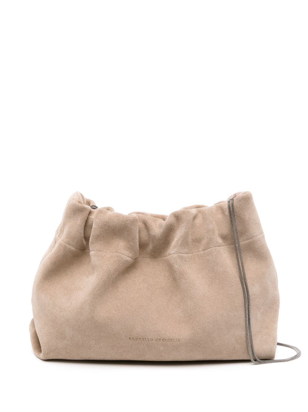 Brunello Cucinelli BRUNELLO CUCINELLI- Suede Leather Shoulder Bag