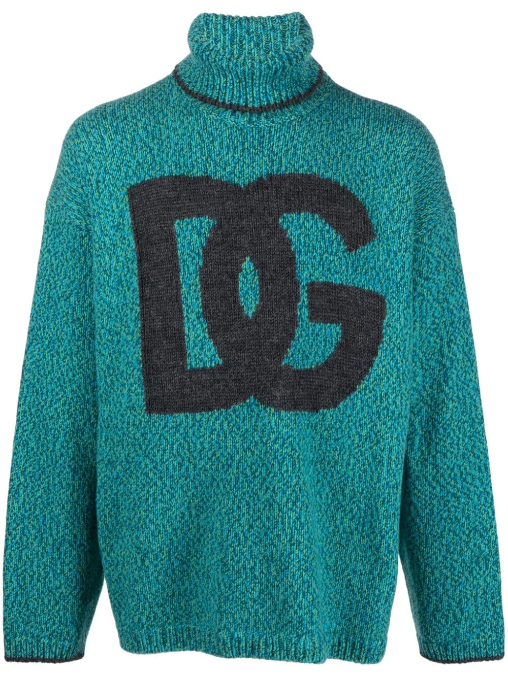 Dolce & Gabbana DOLCE & GABBANA- Wool Blend High Neck Sweater