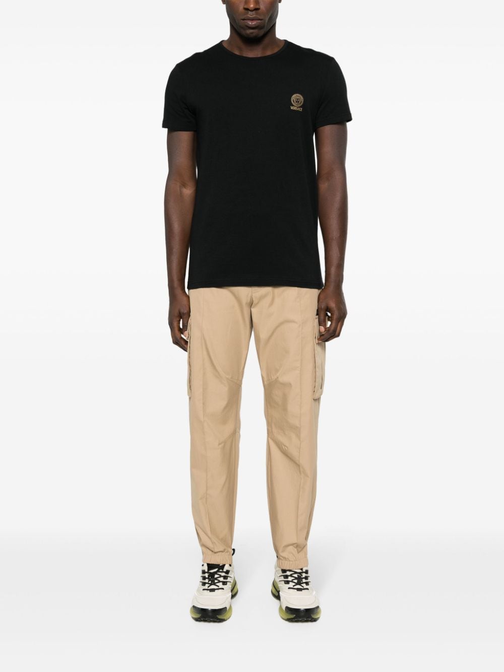 Versace VERSACE- Logo Organic Cotton T-shirt