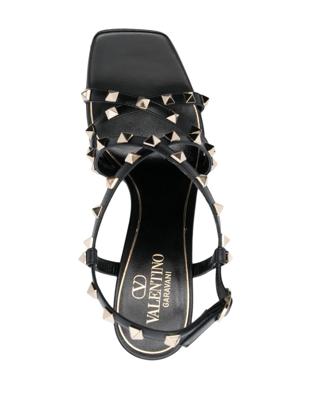 VALENTINO GARAVANI VALENTINO GARAVANI- Rockstud Leather Heel Sandals