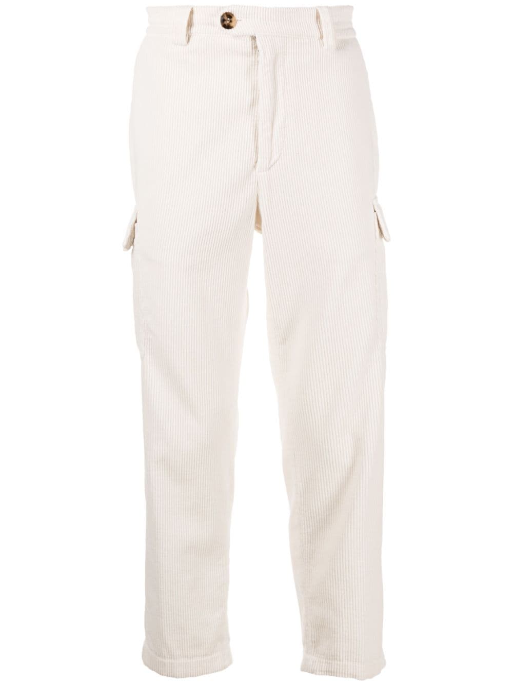 Brunello Cucinelli BRUNELLO CUCINELLI- Ribbed Cotton Trousers