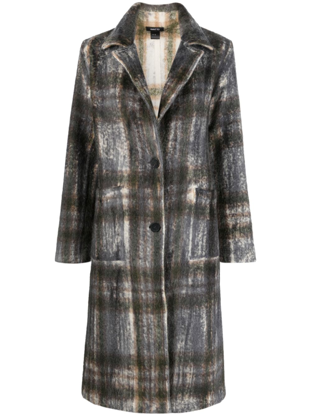Avant Toi AVANT TOI- Tartan Wool Blend Coat