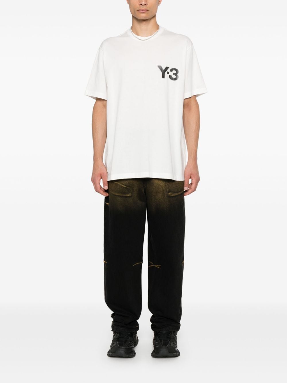 Y-3 Y-3- Logo Cotton T-shirt