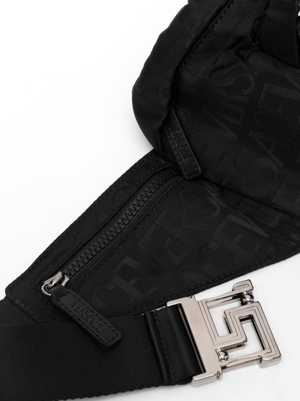 Versace VERSACE- All Over Logo Nylon Belt Bag