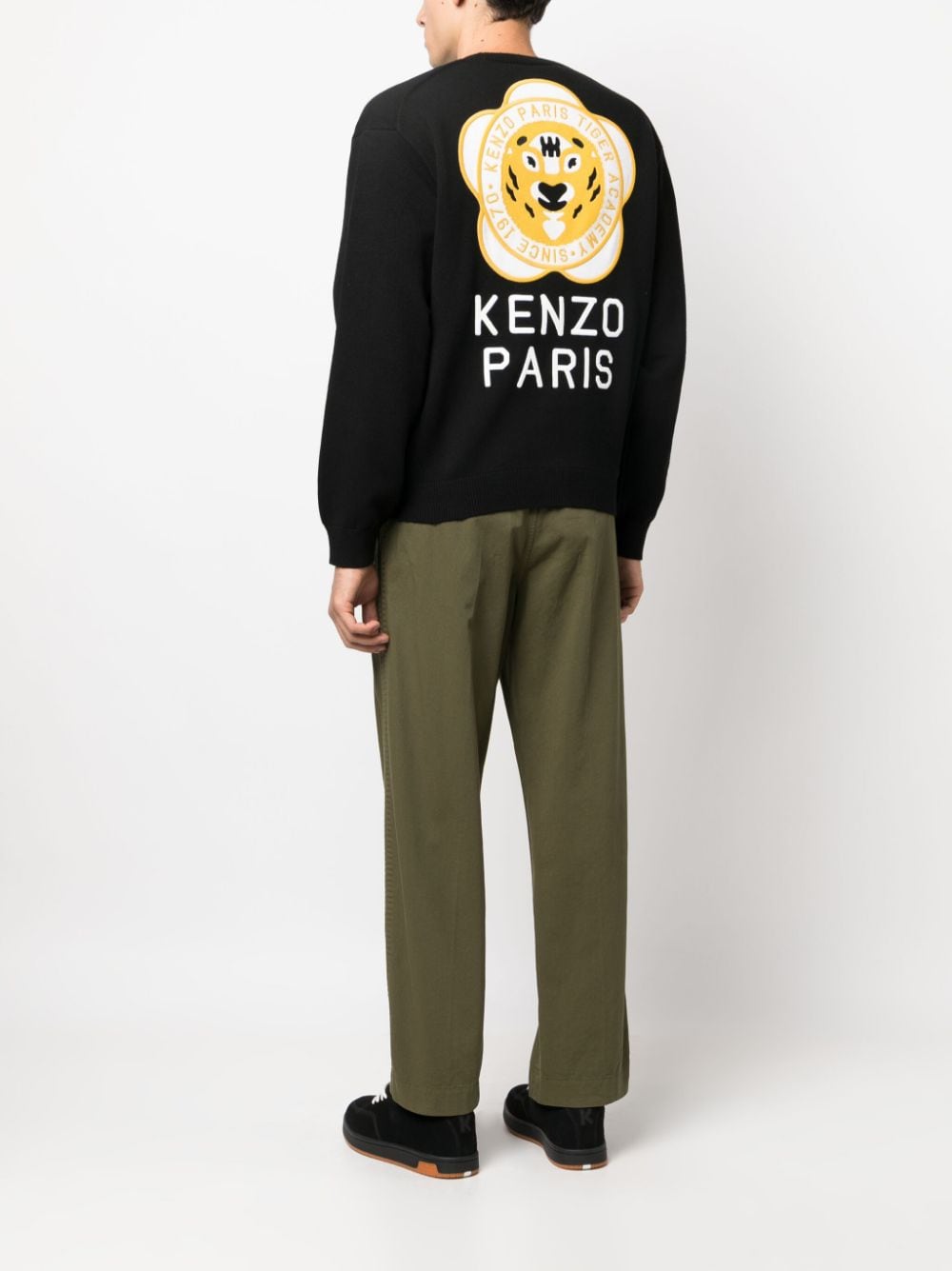 Kenzo KENZO- Tiger Academy Wool Blend Cardigan