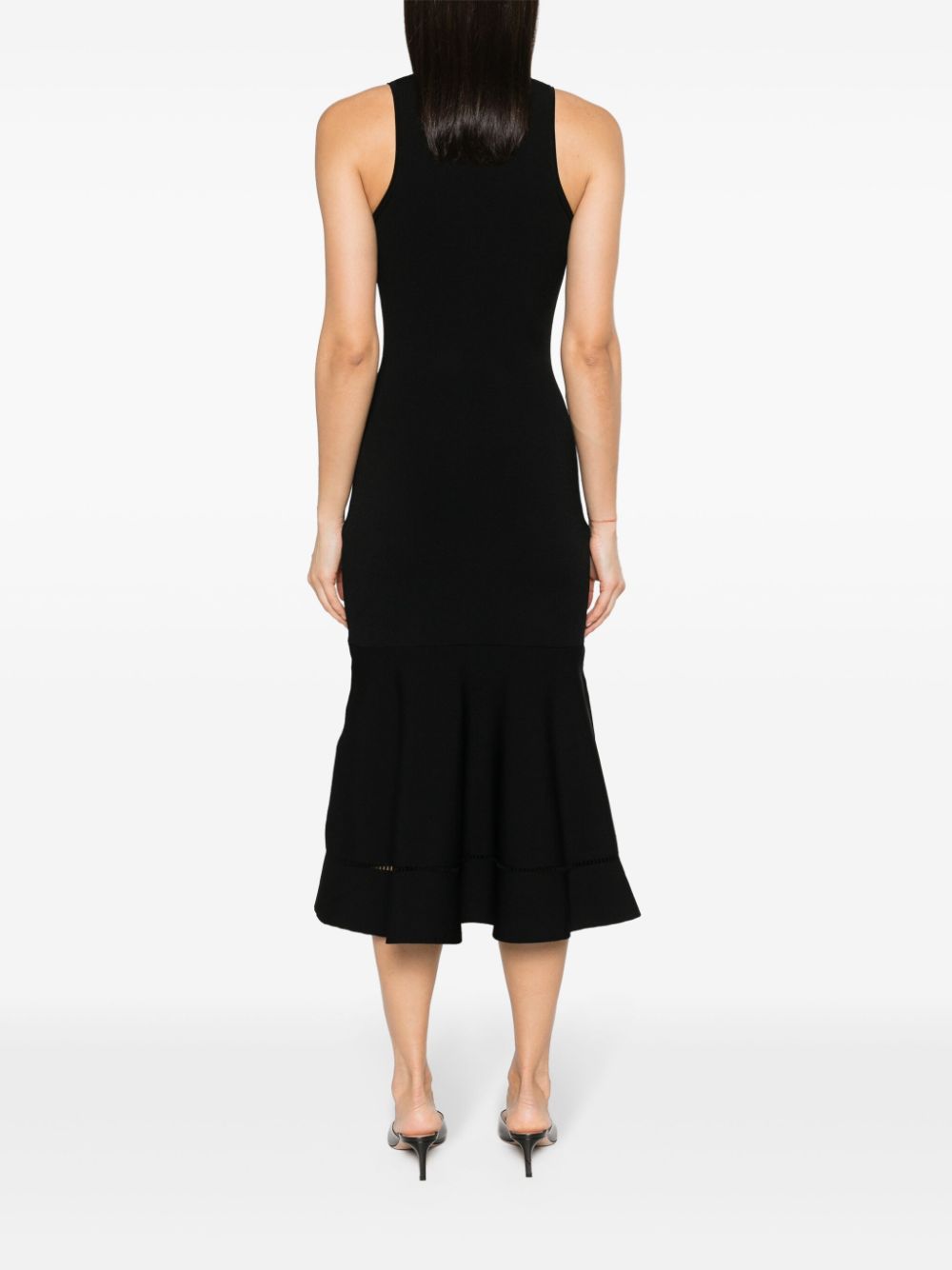 Victoria Beckham VICTORIA BECKHAM- Sleeveless Flared Midi Dress