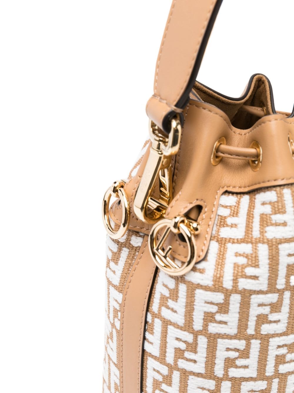 FENDI FENDI- Mon Tresor Mini Leather Bucket Bag