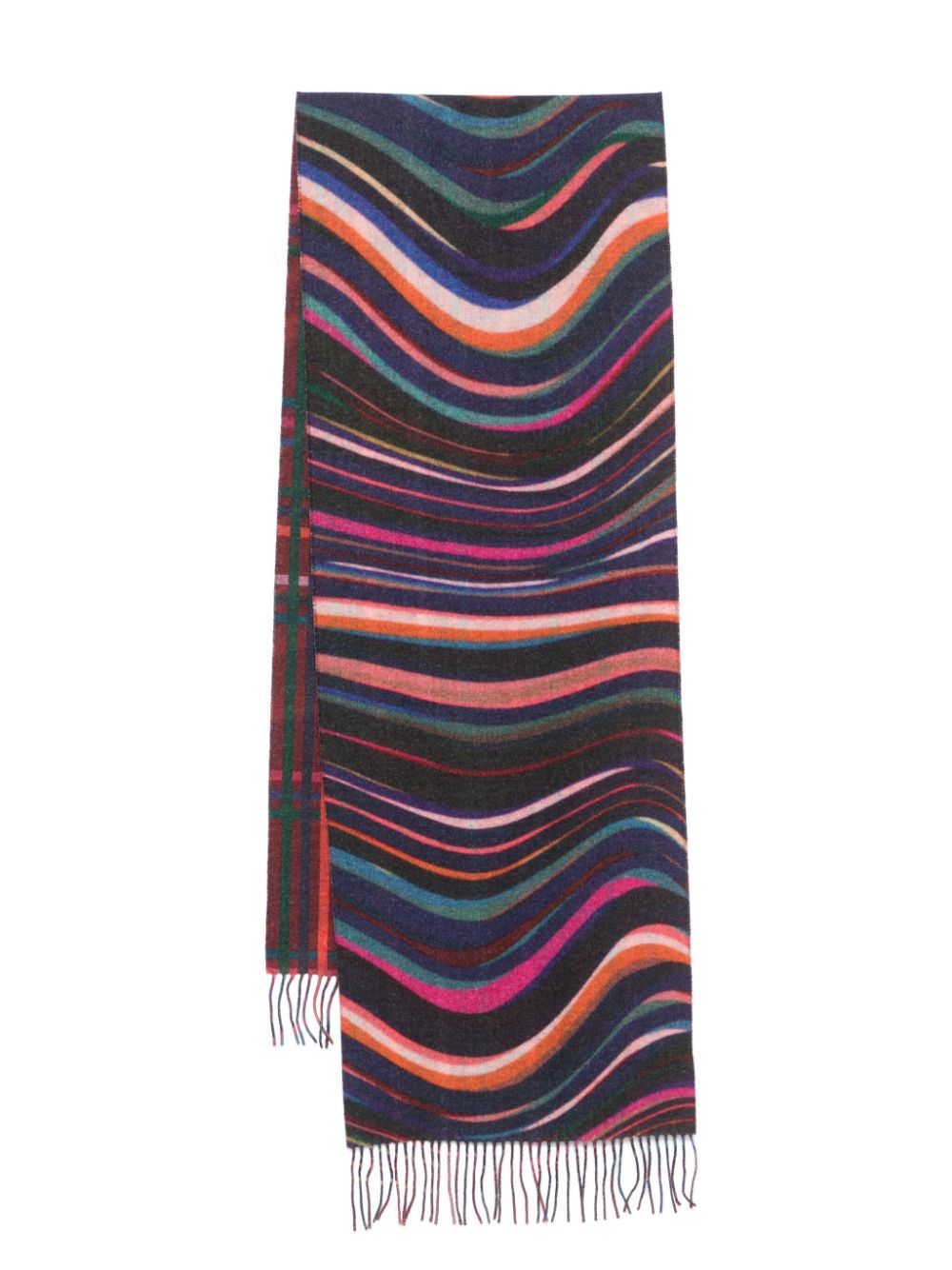 Paul Smith PAUL SMITH- Midnight Swirl Cashmere Scarf