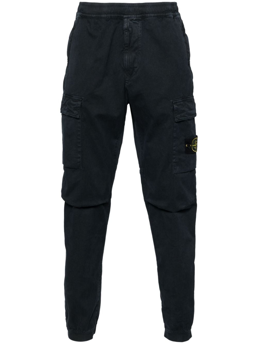 Stone Island STONE ISLAND- Logo Cotton Cargo Trousers