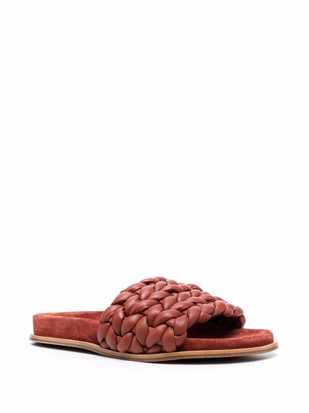 Chloé CHLOÉ- Kacey Leather Flat Sandals