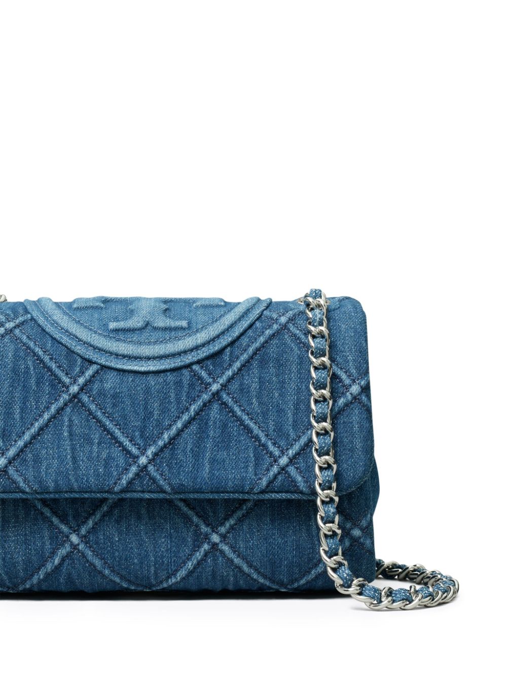 Tory Burch TORY BURCH- Fleming Small Denim Shoulder Bag