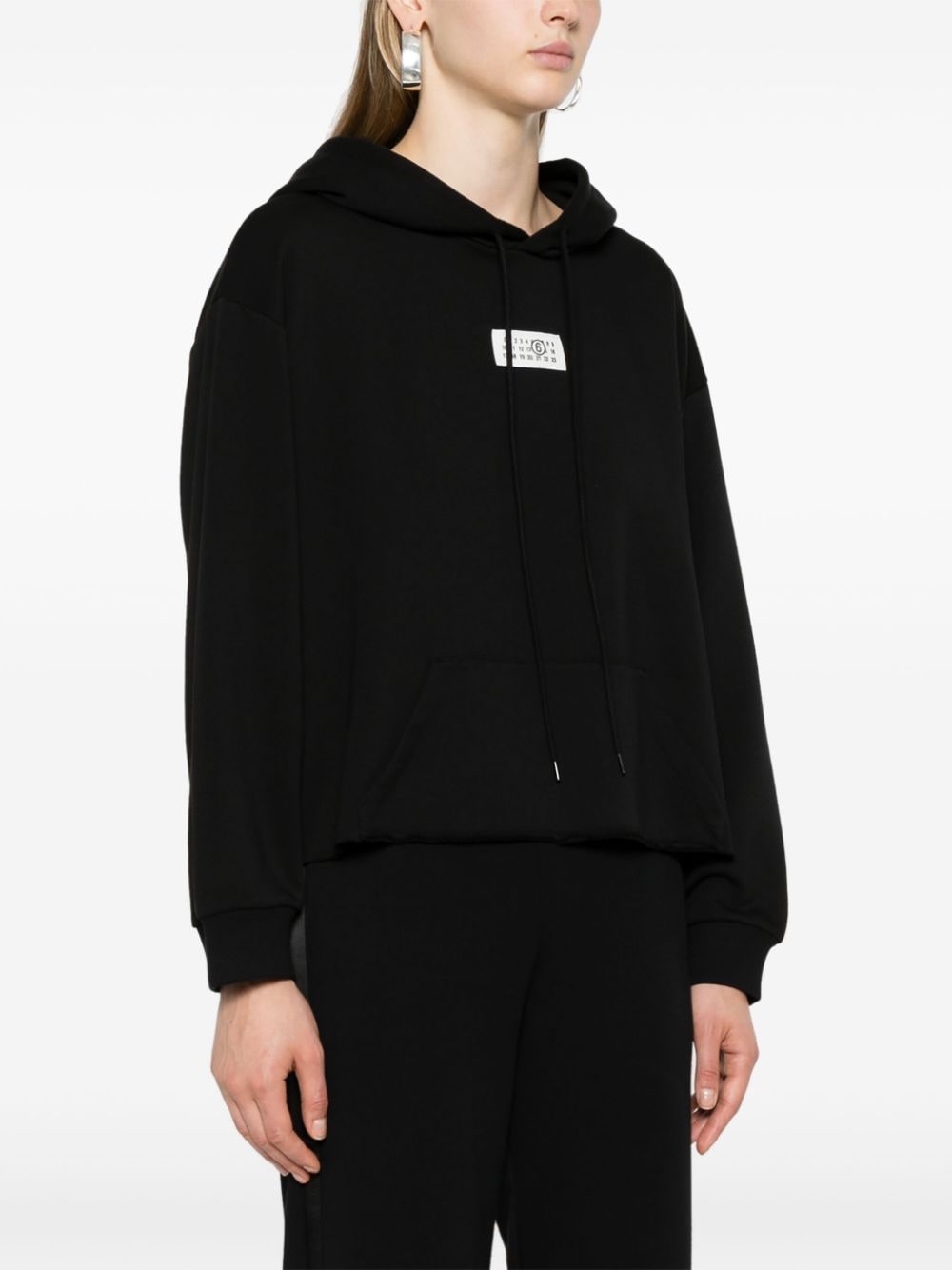 MM6 Maison Margiela MM6 MAISON MARGIELA- Logo Cotton Hoodie