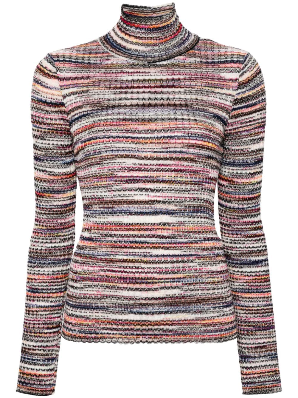 Missoni MISSONI- Striped High-neck Sweater