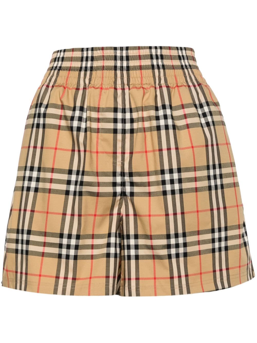 Burberry BURBERRY- Check Motif Cotton Shorts