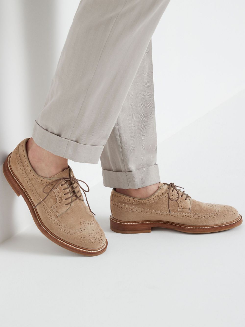 Brunello Cucinelli BRUNELLO CUCINELLI- Suede Derby Brogues