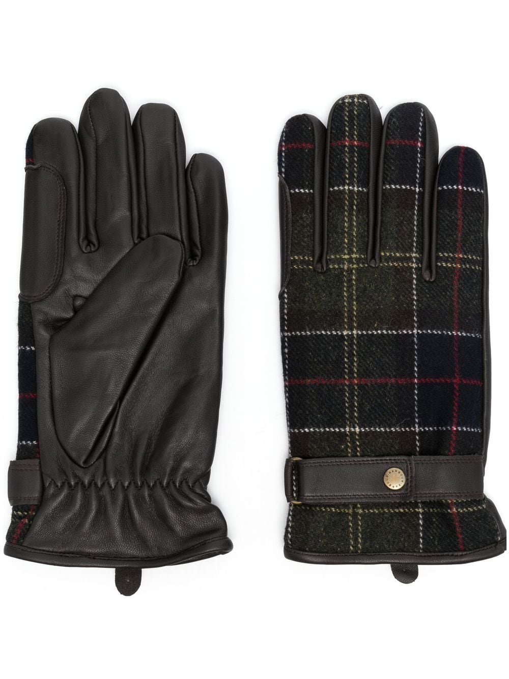 Barbour BARBOUR- Classic Gloves With Tartan Pattern